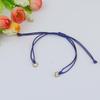 Pulseira Trançada de Corda de Cera Acessórios DIY Transfronteiriça Par Masculino e Feminino Ajustável Acessórios de Corda de Mão Trançada Semi-Acabados Atacado