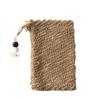 Bolsa de Red Espumante para Jabón de Baño de Cáñamo de Otoño Bolsa de Almacenamiento Bolsa de Jabón de Ramio Limpiador Facial Toallita Limpiadora Bolsa de Jabón Limpieza Más Vendida en Europa