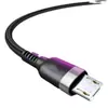 Cable de datos de carga flash de doble motor MicroUSB Android para carga de teléfono móvil Huawei VIVO Xiaomi OPPO glory