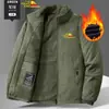 Jaquetas Casuais Soltas de Outono e Inverno para Homens de Meia-Idade e Idosos Jaquetas Esportivas Grossas de Veludo para Homens Podem Ser Impressas com Fotos