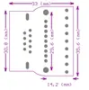 Conector DB9 Sem Solda Placa Adaptadora M1G1 Fio Único 232/485 Sinal Conectado Completamente Plug-in Cabeça Macho e Fêmea