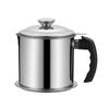 Olla para residuos de aceite con filtro de acero inoxidable, olla para aceite, artefacto filtrador de aceite, recipiente para llenado de aceite, olla para aceite, escurridor de aceite, olla con red para aceite, tanque de almacenamiento de aceite