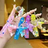Llavero Creativo Serie Océano con Arena Movediza Rellena de Aceite, Lentejuelas y Colgante de Pez Flotante, Adorno de Pez Hada, Pequeño Regalo