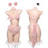 Lencería Sexy Femenina Sexy Zorro Hada Uniforme Corte Campana Sujetador Tentación Apasionada Traje Peludo Puro Deseo Nuevo 6999