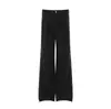 Pantalones Casuales de Moda para Hombre Estilo High-Street con Caída Suave, Bordado Lateral, Diseño Plisado, Pierna Ancha, Corte Holgado, Pantalones Largos hasta el Suelo