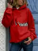 Suéter de Halloween Venta Caliente Transfronteriza Mujer Primavera Nuevo Estampado Chaqueta Casual Tendencia Sudadera con Capucha Mujer Al por Mayor