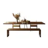 Mesa de comedor acrílica de madera maciza, escritorio flotante estilo mid-century, adecuado para apartamentos pequeños, sala de estar en casa, estudio y escritorio de lectura para niños