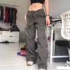Pantalones nuevos slim de alta calidad directo de fábrica europeos y americanos peto de cintura alta multibolsillo moda casual pantalones de mujer