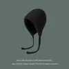 Touca Chapéu de Inverno Grossa de Pelúcia Quente Ursinho Fofo, Chapéu de Tricô para Outono e Inverno com Circunferência da Cabeça Grande