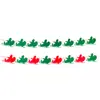 Decoración de Fiesta Navideña Banderín Guirnalda de Fieltro Venta al por Mayor Bandera Colgante de Tela No Tejida Decoración de Lugar Bandera de Papá Noel