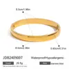 Jingqiao pulseira de fivela lisa curva de aço inoxidável europeia e americana, personalidade de alto nível, combina com tudo, pulseira de aço titânio feminina transfronteiriça