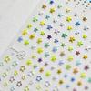 Pegatinas para uñas con relieve Tomoni Love Rao, bonitas pegatinas para uñas con estrellas Love, joyería para uñas al por mayor.