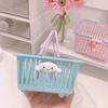 Linda Cesta de Almacenamiento Portátil Color Macarrón Pegatina Corazón de Niña Papelería Artículos Varios Accesorios Cesta de Almacenamiento para Escritorio