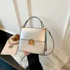 Bolso Bandolera Sencillo y Elegante 2026 Verano Nuevo de Moda Bolso de Mano para la Oficina y el Trayecto Bolso Cuadrado Pequeño Estilo Coreano Color Sólido Bolso de Hombro