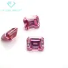 Piedras Sueltas de Moissanita con Baño Rosa de Corte Esmeralda al por Mayor, Venta Directa del Fabricante, Moissanita de Silicio de Carbono de Gran Quilate