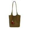 Bolso de Mano Tejido de Gran Capacidad para Viajes Diarios para Mujer 2025 Nuevo Casual Versátil de un Hombro Diagonal Bolso para Clase de Estudiante Universitario