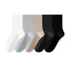 Meias Meia-panturrilha Masculina Estendida Primavera e Outono Algodão Puro Absorvente de Suor Resistente a Odores Meias Longas Estilo Primavera e Outono Meias Longas Esportivas Masculinas