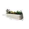 Cama de Plantación de Metal Ancha de 40 para Verduras Área Escénica de Jardín Plantación Modular Cultivo Patio Paisajismo Macizo de Flores Exterior