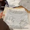 Bóxers de algodón puro de tiro alto para mujer, ropa interior antibacteriana de algodón puro 10A con entrepierna extendida para niñas, ropa interior para mujer de talla grande para mujeres de talla grande