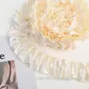 Papel de embrulho para buquê de fio spray fio de pérola onda dupla material de gaze para florista material de papel de embrulho