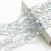 En stock, colgante de cristal de color galvanizado con forma de agujero medio cuadrado oblicuo de 12 mm, accesorios para el cabello DIY, cadena para teléfono móvil, material de cristal
