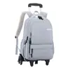 Mochila 2026 Novo Modelo de Mochila Escolar com Rodinhas e Impressão Personalizável para Alunos do Ensino Fundamental e Médio, Protetora da Coluna, Quente Venda Transfronteiriça