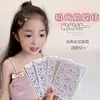 Maquiagem de palco para menina, adesivos de strass de borboleta, decoração facial para fotos infantis, adesivos de strass de borboleta aurora autoadesivos