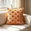 Funda de almohada de peluche de calabaza de Halloween transfronteriza para sala de estar, decoración de fiesta de Navidad, cojín de sofá, almohada de dormitorio