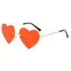 Nuevas Gafas de Sol Halloween Navidad Transfronterizas Sin Montura Gafas de Amor Gafas Sin Montura Gafas para Fiesta Baile