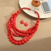 Transfronterizo Superventas Retro Halloween Creativo Personalidad Hecho a Mano Colgante con Cuentas Moda Cadena para Clavícula Collar Aretes Traje