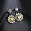 S925 prata esterlina brinco anel design AAA zircão incrustado brincos joias femininas high-end moda brincos