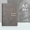 Caderno A5 Tendência Nacional Personalizado Criativo Simples Negócios Couro Macio Fivela Magnética em Forma de U Conjunto de Cadernos L Bloco de Notas de Escritório