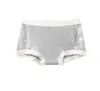 Calzoncillos boxer antibacterianos de algodón puro 10A, shorts de seguridad de cobertura total A-cotton de cintura media, ropa interior de mujer con encaje empalmado