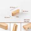 Tirador de Cajón de Hongo de Madera Log Japonés Redondo Madera Agujero Único Gabinete Puerta de Armario de Madera Habitación Infantil Tirador de Madera Maciza