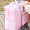 Bolsa organizadora de roupas à prova d'água, portátil, de grande capacidade, para armazenamento de viagem, mala de rodinhas multifuncional para empacotar e mudar de dormitório
