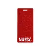 Insignia de Identificación de Doctor/Enfermera de Acrílico con Purpurina Etiqueta de Nombre de Identificación Pegatina Insignia de Trabajo de Hospital Tarjeta de Identificación de Trabajo