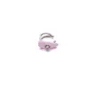 Ear Cuff de Esmalte Frío Colorido Dopamina Coreana y Japonesa Diseño Original de Nicho Forma de Corazón Incrustado de Circonitas Sin Perforación