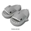 Zapatillas de tiburón genuinas de nueva generación transfronterizas calientes divertidas de la misma celebridad de Internet sandalias de tiburón para pareja para hombres