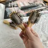 Peine de Cojín de Aire de Madera Fluffy Cuadrado para Levantar la Raíz Venta al por Mayor Hogar Color Madera Natural Masaje Cuidado del Cabello Peinado Peine con Airbag