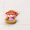 Bonita y brillante caricatura de animal de chica, crema de pegamento para bricolaje, funda de teléfono casera, pegatina para refrigerador, horquilla, accesorios de resina
