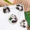 Marcapáginas original de metal con forma de panda de National Tide, con borla, regalo de Wen Chuang para el Día del Maestro, regalo de empresa para profesores y estudiantes.