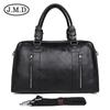 Jiameda Nueva Bolsa de Viaje Corta Distancia Casual al Aire Libre para Negocios Bolso de Mano Retro Casual para Hombre Capa Superior de Cuero con Cera de Aceite
