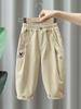 4106 Pantalones para Niños 2026 Nuevos Elegantes de Primavera y Otoño Versátiles para Niños Estilo Coreano Pantalones Casuales Frescos para Niños de Otoño