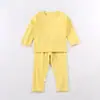 Conjunto de Roupa Térmica Infantil, Sem Costura, para Meninos e Meninas, Camada Base Outono e Inverno, Roupa de Casa, Roupa de Dormir