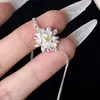 Nuevo Pulsera de Epiphyllum Blanco Quemado Estilo Chino, Estilo Femenino, Flor Elegante Tridimensional, Sensación Fresca, Pulsera de Circonita Microincrustada