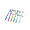 Pendientes de Zirconio Cilíndrico de Aleación de Titanio F136 Zoro Colgantes de Gota de Agua Clavos para Hélice G23 Titanio Piercings con Rosca Interna