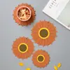 Esterilla Aislante Térmico de Girasol Mantel Japonés Esterilla para Tazón Esterilla para Olla Esterilla para Plato Coaster de Cerezo Lindo Esterilla Anti-planchado Mantel de Mesa