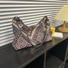 Bolsa de grande capacidade bolsa feminina 2023 nova moda moda ocidental estilo ombro bolsa axila casual portátil tote bag