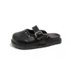 Pantuflas de Exterior con Estampado de Leopardo para Niños 2026 Verano Nuevas Estilo Coreano Sandalias Versátiles de Ponerse para Niñas y Niños Mayores Modernas