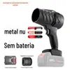 Soprador de Ar a Bateria de Lítio para Soprar Poeira, Água, Folhas, Soprador Turbo Recarregável, Grande Fluxo de Ar, Sem Escovas